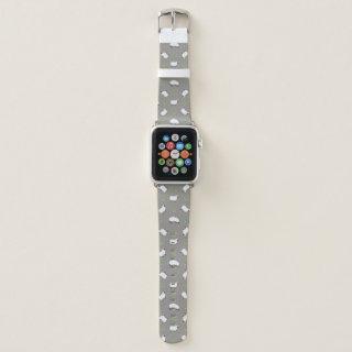 Irish Shamrock and Sheep Pattern Apple Watch Band