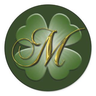 Irish Wedding Monogram M Envelope Seal