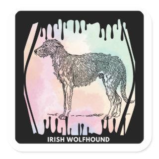 Irish Wolfhound Dog Design Stickers