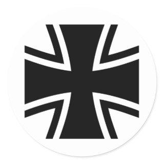 IRON CROSS CLASSIC ROUND STICKER
