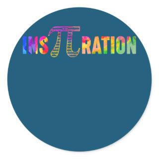 Irrational Number 3 14 Pi Day Math Physics Classic Round Sticker