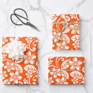 ISLAND PLUMERIA (VERY ORANGE)  SHEET
