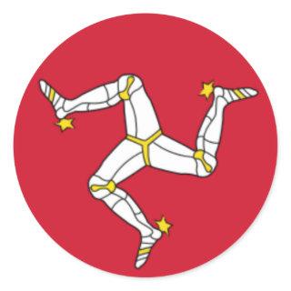 Isle of Mann Round Sticker