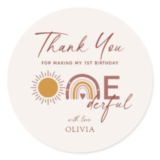 Isn't She Onederful 1st Birthday  Classic Round Sticker