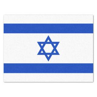 Israel flag blue white modern pattern patriotic tissue paper