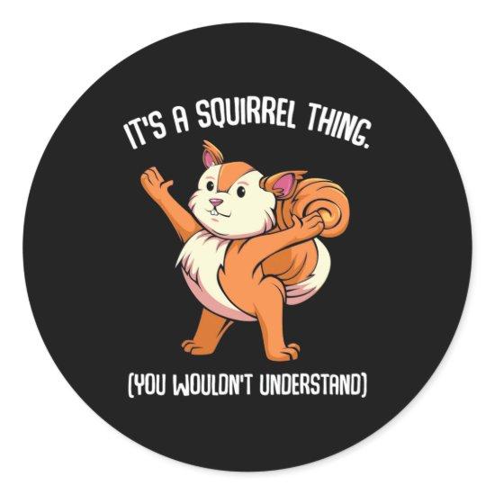 It Is A Squirrel Thing You Would Not Understand Classic Round Sticker