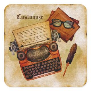 It Is Written Vintage Square Sticker