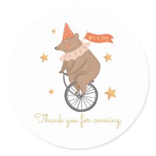 It’s a boy Baby Shower Animal Band Gift Sticker