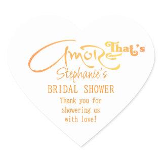 Italian Aperol Cocktail That's Amore Bridal Shower Heart Sticker