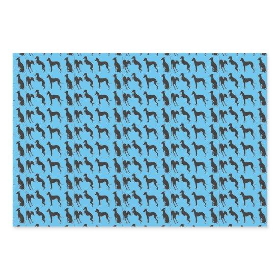 Italian Greyhound Silhouettes  Sheets
