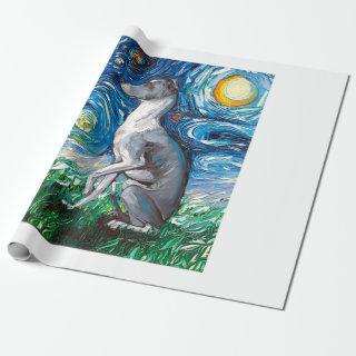Italian Greyhound Starry Night Whippet Dog Art