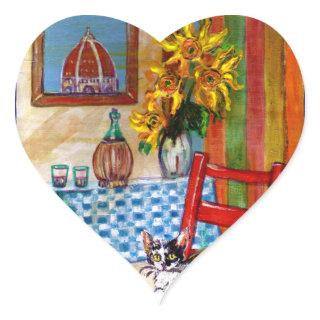 ITALIAN KITCHEN IN FLORENCE heart Heart Sticker