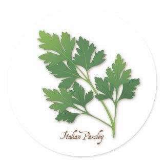 Italian Parsley Round Sticker