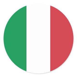 Italy Flag Classic Round Sticker