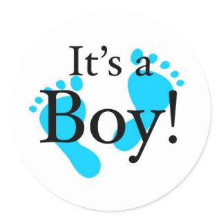Its a Boy - Baby, Newborn, Celebration Classic Round Sticker