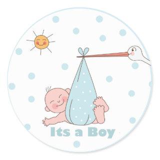 It's a Boy Baby Shower Sticker