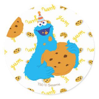 It's a Cookie Party Pattern Classic Round Sticker