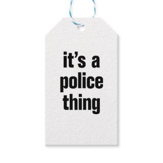 its a police thing gift tags