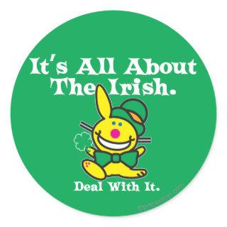 It's All About The Irish (green) Classic Round Sticker