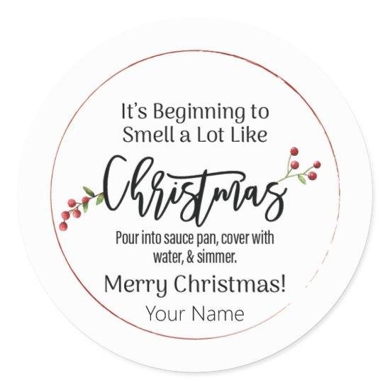 It's beginning to smell like Christmas Sticker
