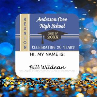 It's Customized! Class Reunion Name tag Sticker