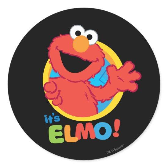It's Elmo Classic Round Sticker