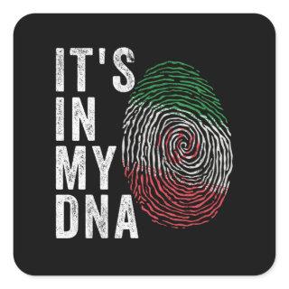 It's In My DNA - Iran Flag Square Sticker