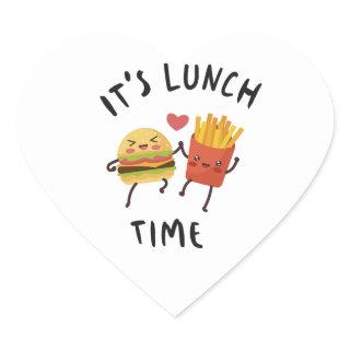 It's Lunch Time Heart Sticker