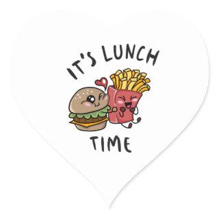 It's Lunch Time Heart Sticker