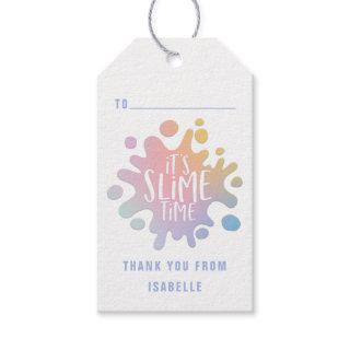 Its slime time thank you gift tags