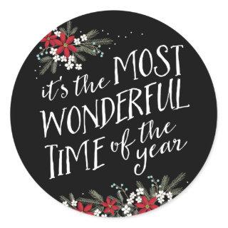 It's the Most Wonderful Time of the Year Classic Round Sticker
