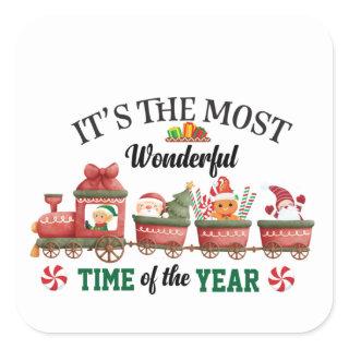 It's The Most Wonderful Time Of The Year Square Sticker