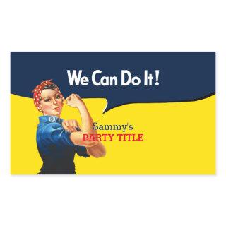 It's Your Custom Rosie Party Personalize This Rectangular Sticker