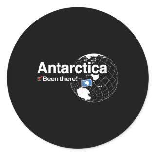 I'Ve Been There Flag Of Antarctica Classic Round Sticker
