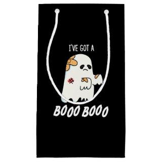 I've Got A Boo Boo Funny Ghost Pun Dark BG Small Gift Bag