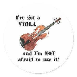 I've Got a Viola Classic Round Sticker