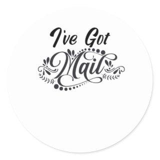 I've got mail classic round sticker