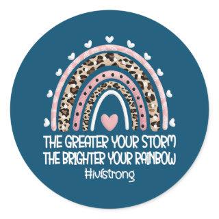IVF Strong Rainbow IVF Transfer Day Retrieval Day Classic Round Sticker
