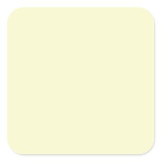 Ivory Off-White Solid Color Background Template Square Sticker