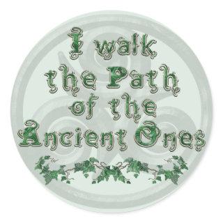 Ivy Triskel Classic Round Sticker