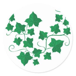 Ivy Vines Classic Round Sticker