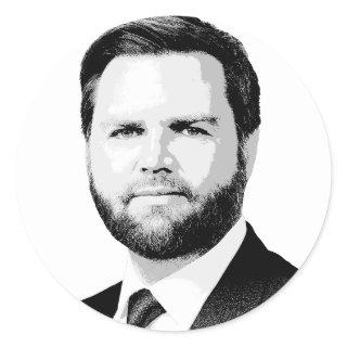 J.D. VANCE CLASSIC ROUND STICKER
