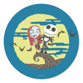 Jack and Sally | Cute Moon Classic Round Sticker