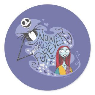 Jack and Sally - Now and Forever Classic Round Sticker