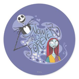 Jack and Sally - Now and Forever Classic Round Sticker