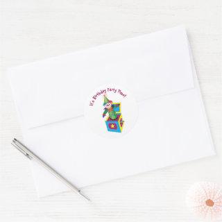 Jack in the Box Round Stickers