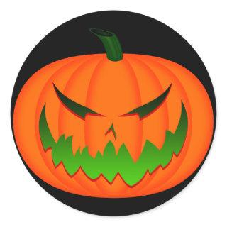 Jack-O'-Lantern II Classic Round Sticker