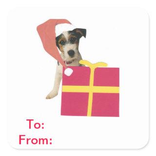 Jack Russell Terrier Gift Tags To and From Sticker