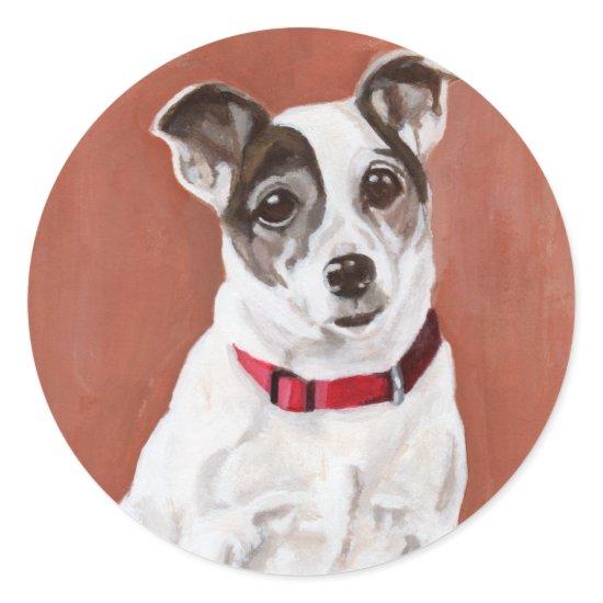 Jack Russell Terrier Portrait Sticker