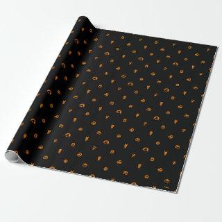 Jack Skellington Black & Orange Polka Dot Pattern